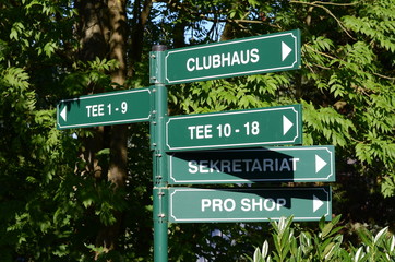 Fototapeta premium Golf Orientierung