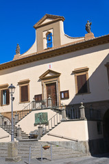 Fototapeta na wymiar Town Hall Building. Tuscania. Lazio. Italy.