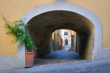 Alleyway. Tuscania. Lazio. Italy.