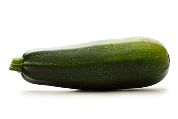 Green marrow on white background