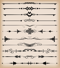 Vector set. Vintage Elements for your design.