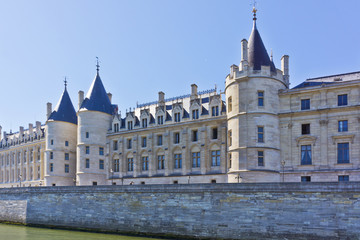 Fototapeta premium Castle Conciergerie is a former royal palace and prison in Paris
