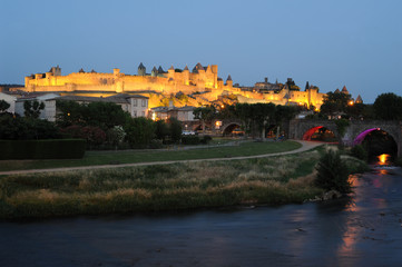 La citadella di Carcassonne patrimonio mondiale dell'UNESCO