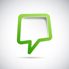 Fototapeta premium Cover speech in green # Vector