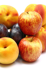 Percoche,mele e susine allungate