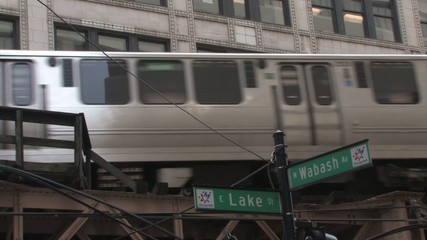 Elevated Train in Chicago