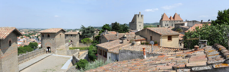 Fototapeta na wymiar La citadella di Carcassonne patrimonio mondiale dell'UNESCO