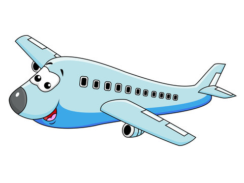 Airplane cartoon character