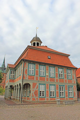 Fototapeta na wymiar Barockes Rathaus in Boizenburg (Mecklenburg-Vorpommern)
