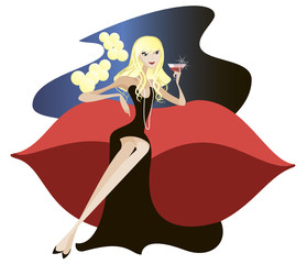 The girl at the party