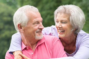 Senior couple in love