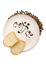 Chocoloate on the plate