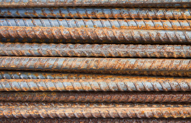 Steel bars background