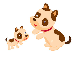 Cute dog vector