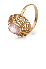 Jewellery ring isolated on white