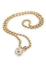 Necklace isolated on the white