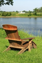 Chaise adirondack avec vue