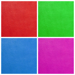 Fototapeta premium multicolor quality leather set, Milan, Italy, Europe