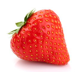 Beauty strawberry in closeup