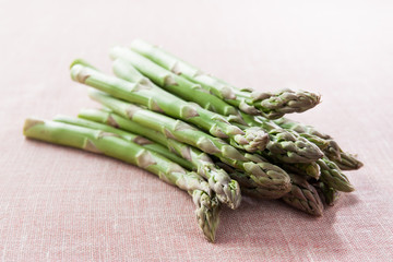 Bunch of green asparagus