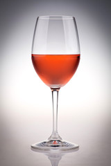 Rose wine glass