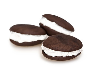 Whoopie pie chocolate sandwich