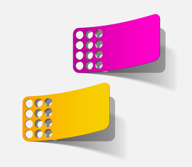 newsletter, realistic design elements