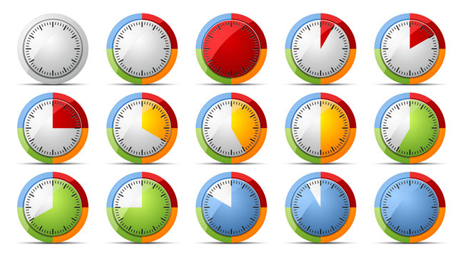 Color 5 min step timer