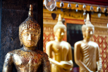 Buddha statues, Bangkok, Thailand.