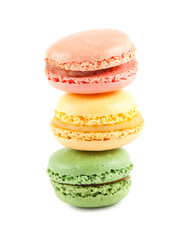 Stack of colorful macaroons