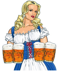 Girl with beer