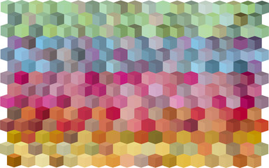 abstract cubical multi color yellow pattern backdrop
