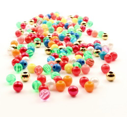 Plastic spheres background
