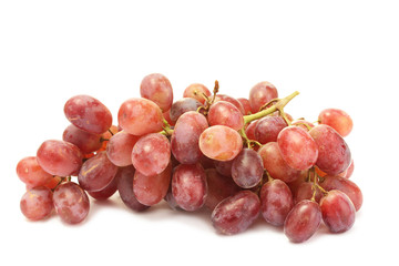 ripe sweet grapes isolated on white