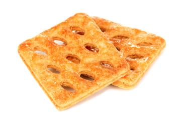 Sweet cookies isolated on white