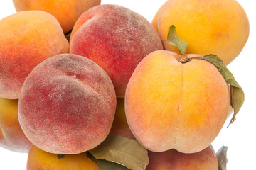 Tasty juicy peaches