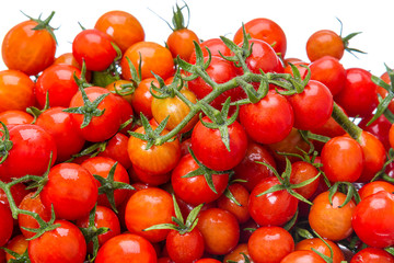 Background of cherry tomatoes