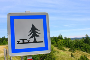 panneau, aire de pique-nique © Patryssia