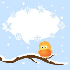 Bird in winter