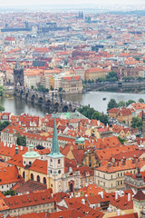 View of  Prague from an observation deck