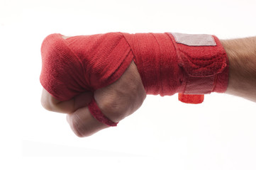 Fist with wrist wraps
