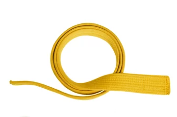 Crédence de cuisine en verre imprimé Arts martiaux Yellow belt