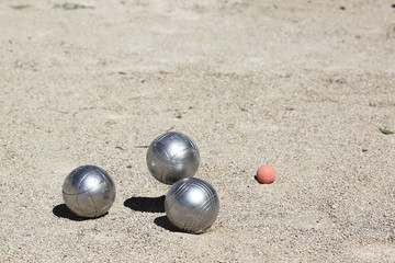 jeu de p&eacute;tanque