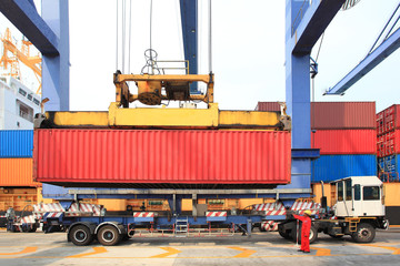 container operation in port