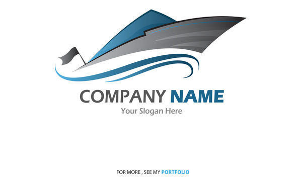 Compaby (Business) Name - Yacht,Sailboat - Logo,Vector