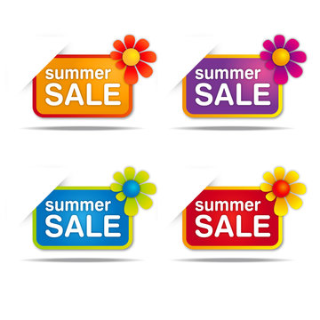 summer sale stickers