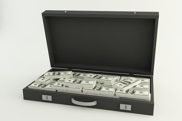 Briefcase full of money