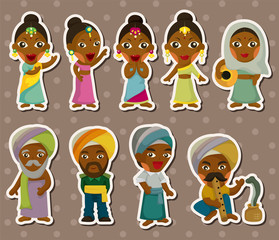 cartoon Indian stickers