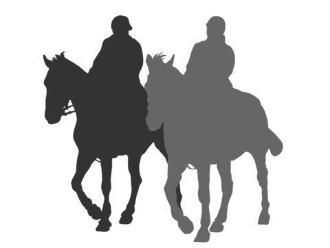 Horsemen on horses