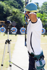 Archer en compétition